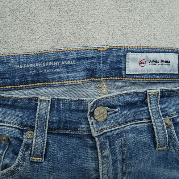 Adriano Goldschmied AG Women's 27R High-Rise Farrah Skinny Ankle 28.5" Inseam - Picture 13 of 16